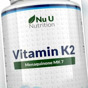 Vitamin K2 MK7 200 µg 365 Vegetarische und Vegane Tabletten Menaquinon