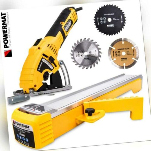 Mini Handkreissäge 1200W Tauchkreissäge Holzsäge Minisäge Holz Säge Sägeblätter