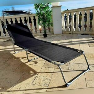Sonnenliege CAPRI Sonnendach Gartenliege Liegestuhl Relaxliege Strandliege Liege
