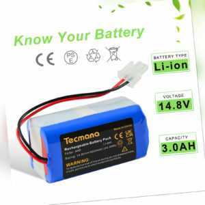 Für iLife Saugroboter v3s A4 A4s A6 V5 V5s V7 V7s PRO 14.8V 3.0Ah Akku Batterie