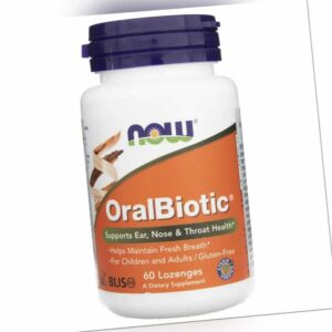 NOW FOODS Oarbiotikum OralBiotic 60 Lutschtabletten