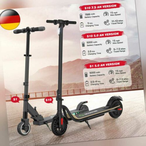 🛴Megawheels faltender Elektroroller 250W E-Scooter für Kinder Teens Erwachsene