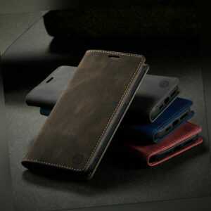 Handy Hülle Apple iPhone Xiaomi Magnet Schutz Tasche Case Flip Cover
