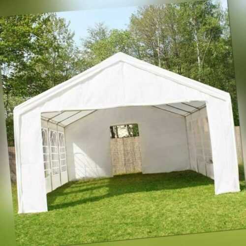 Partyzelt Festzelt Pavillon PE 4x8m 8x4m Gartenzelt Zelt Vereinszelt Bierzelt