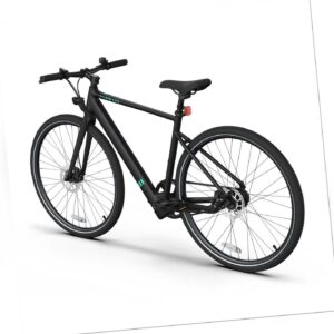 Tenways CGO600 28” City E-Bike mit Gatesriemen sehr leicht Schwarz