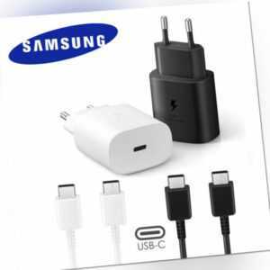 Original Samsung USB C Schnellladegerät für S20/S21/Note 20-Plus/Ultra 1m/1,8 m