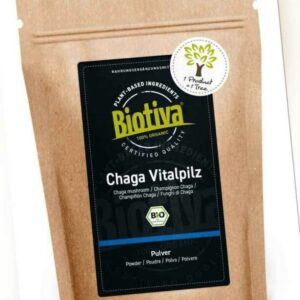 Chaga Pilz Pulver Bio 125g Biotiva (103,92 EUR/kg)