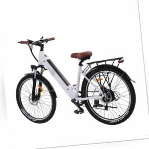E Bike 26 Zoll Elektrofahrrad 500W Pedelec Damen/Mann Fahrrad E-City Bike BL