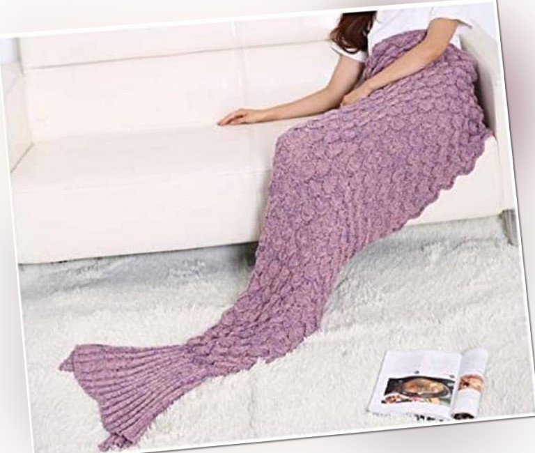 Meerjungfrauenschwanz Erwachsene Decke Vlies Sofa Strand Werfen