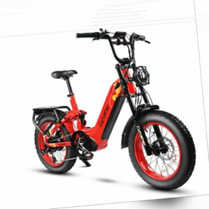 20” Electric Bike 1200W E-bike Mountain Bike Fat Tire Bicycle Shimano Moped MTB