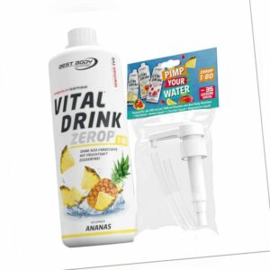 1L Vital Drink Mineraldrink von Best Body Nutrition + gratis Dosierpumpe