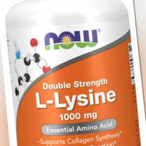 Now Foods, Double Strength L-Lysin, 1000mg, 100 Veg. Tabletten - Blitzversand