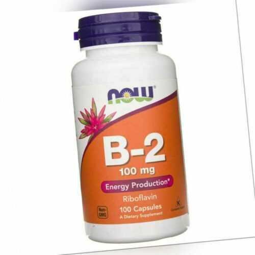 NOW FOODS Vitamin B2 (Ryboflawin) 100 mg 100 Kapseln