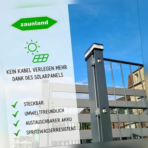 Solar LED Zaunpfostenleuchte Zaunbeleuchtung 60x40mm Pfosten Pfostenlicht Kappe