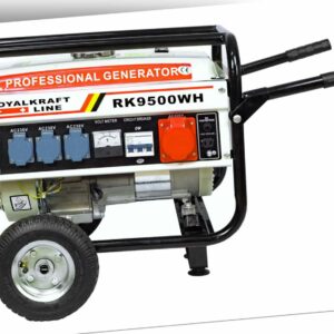 4-Takt RK9500W Stromerzeuger Stromgenerator Generator Notstromaggregat Räder