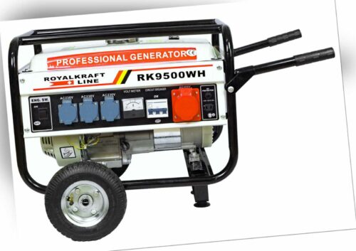 4-Takt RK9500W Stromerzeuger Stromgenerator Generator Notstromaggregat Räder