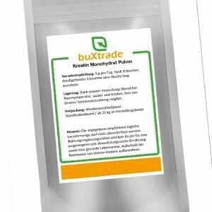 500g | Creatin Monohydrat Pulver | Kreatin Pulver 100% rein | Buxtrade