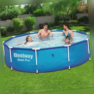 Bestway Steel Pro Frame Pool Schwimmbecken Garten Swimming Pool Stahlrahmenpool