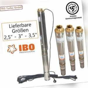 Hochwertige 3" Tiefbrunnenpumpe 6,0 - 15,2bar 3000-6000l/h sandresistent bis 5%