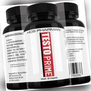 Testo - Prime  trockener Muskelaufbau Testosteron Booster Potenz Potensmittel