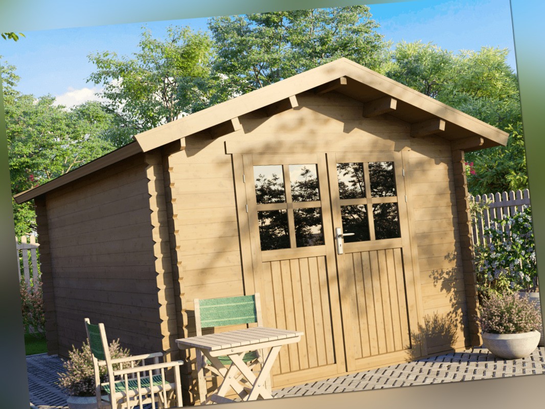 GARTENHAUS GERäTEHAUS Holzhaus Blockhaus inkl. Fußboden..FL24