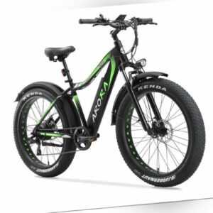 26" E-BIKE PEDELEC FATBIKE CRUISER ALUMINIUM 7 GANG 25 KM/H ANFAHRTHILFE 6KM/H