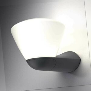 Osram LED Wandleuchte Endura Style Latern Bowl 7W dunkelgrau warmweiß außen IP44