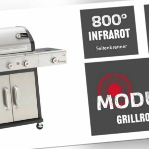 Landmann Gasgrill Gasgrillwagen TRITON 3.1 maxX edelstahl PTS-System +AKTION+