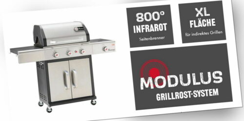 Landmann Gasgrill Gasgrillwagen TRITON 3.1 maxX edelstahl PTS-System +AKTION+