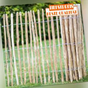 Staketenzaun Gartenzaun Holzzaun Zaunlatte Haselnussholz Abstand 3-4cm H35-120cm
