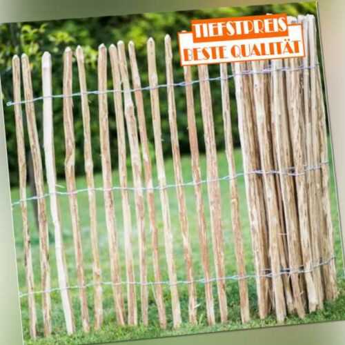 Staketenzaun Gartenzaun Holzzaun Zaunlatte Haselnussholz Abstand 3-4cm H35-120cm