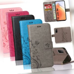 Handy Tasche für Xiaomi Schutz Hülle Blumen Flip Cover Book Case Wallet Etui