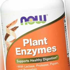 NOW FOODS, PLANT ENZYMES Pflanzliche Enzyme 120 Veg. Kapseln SUPER PREIS
