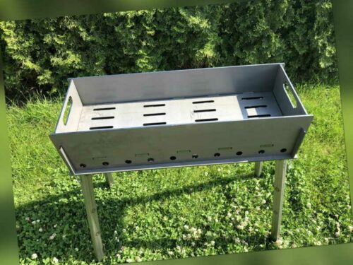 Schaschlik Grill, Mangal 4 mm Stahl (ST37) zerlegbar XXL