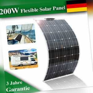 150W 300W 450w 600w Semi-Flexible Monocrystalline Solar Panel Kit Für RV Boat DE