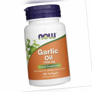 Now Foods Knoblauchöl Garlic Oil 1500 mg 100 Kapseln