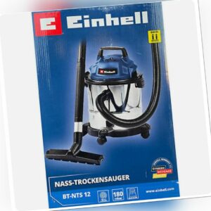 EINHELL Nass und Trockensauger BT-NTS 12 180 mbar 12 Liter Blue Filter Edelstahl