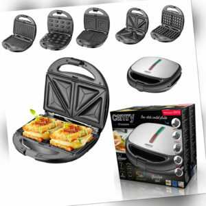 Camry Sandwichmaker  5 in 1 Kontaktgrill Waffeleisen Nuss-Maker CR 3042