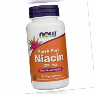 Now Foods Flush-Free Niacin 250 mg - 120 pflanzliche Kapseln