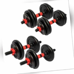 GORILLA SPORTS® Hantelset Gusseisen 25mm Kurzhanteln Set Krafttraining Gewichte