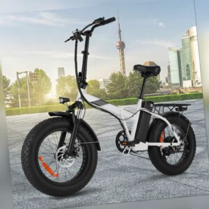 20 Zoll Elektrofahrrad Klapprad E-Bike 250W Shimano Pedelec Citybike Fatbike
