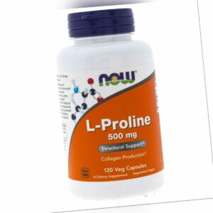 NOW FOODS L-Proline / L-Prolin 500 mg 120 Kapseln