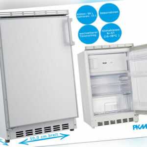 PKM Unterbaukühlschrank 83L Weiß Dekorrahmen Gefrierfach Kühlschrank