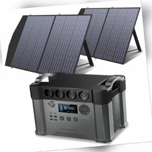 ALLPOWERS Solar Powerstation 2000W Hochleistungs-Netzteil Mit 200W Solarpanel