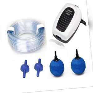 JEBO Teichbelüfter - Set 2, Luftpumpe Teich Aquarium Belüfter Sauerstoff Pumpe