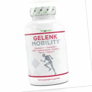 Gelenk Mobility 180 Tabletten - Glucosamin Chondroitin MSM Collagen Piperin