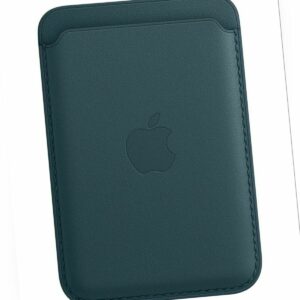 Original Apple iPhone Leder Wallet mit MagSafe Leather Wallet Baltic Blue Blau