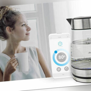 SmartLife Smart Home Wasserkocher WLAN  1.7 l Glas  60, 70, 80, 90, 100 °C