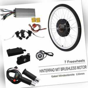 28”Zoll 48V 1000W E-Bike Heckmotor Conversion Kit Ebike Elektrofahrrad Umbausatz