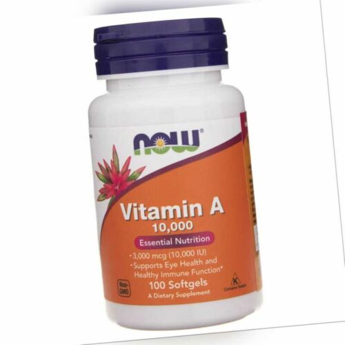 NOW FOODS Vitamin A 10000 IU 100 Kapseln